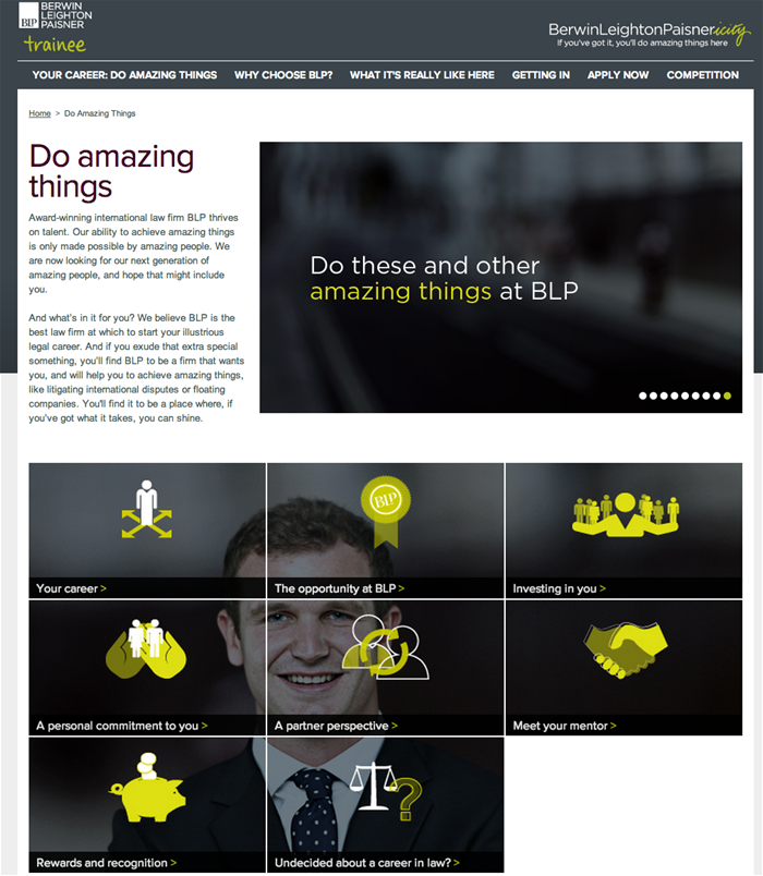 Do amazing things   BLP Trainee Graduate Recruitment