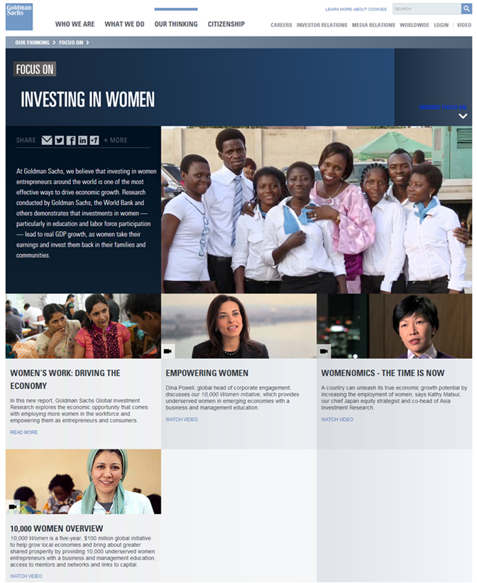 Goldman Sachs B2B Corporate Storytelling and Editroial Goldman Sachs B2B Corporate Storytelling and Editroial